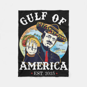 Flag "Gulf of US 2025" - Vintages Amerika _6 Fleecedecke