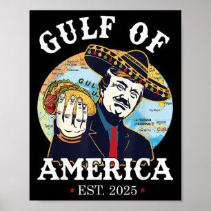 Flag "Gulf of US 2025" - Vintages Amerika _6 Poster