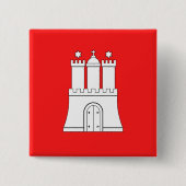 Flag Hamburg Button (Vorderseite)