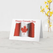 flag, Happy Canada Day Karte (Gelbe Blume)