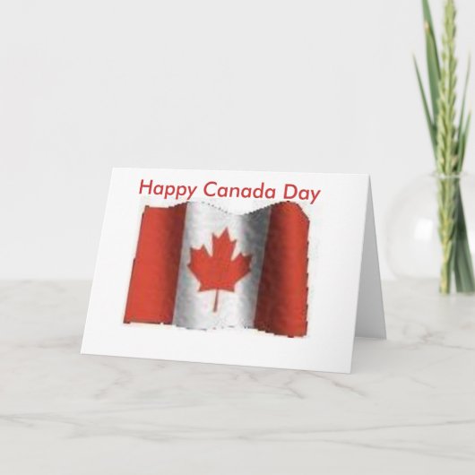flag, Happy Canada Day Karte (Vorderseite)