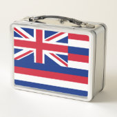 Flag Hawaii Metal Lunch Box (Rückseite)