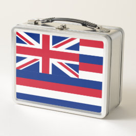 Flag Hawaii Metal Lunch Box