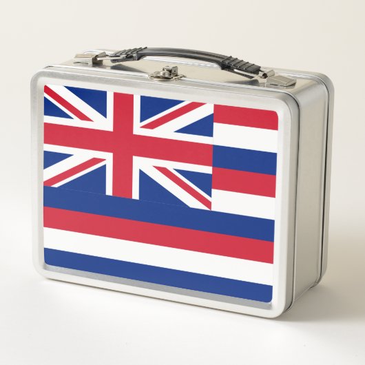 Flag Hawaii Metal Lunch Box (Vorderseite)