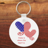 Flag Heart Keychain Schlüsselanhänger (Vorderseite)