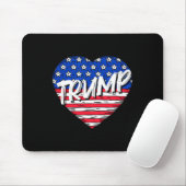 Flag Heart Liebe Trump Mousepad (Mit Mouse)
