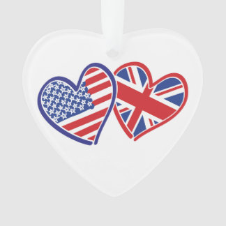 Flag Hearts für das Vereinigte Königreich und die Ornament