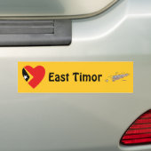 Flag Herd Osttimor + Karte Autoaufkleber (Auf Auto)