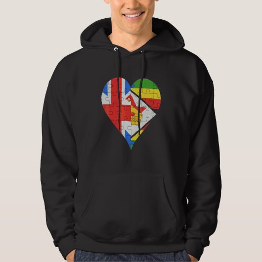 Flag Herz Hoodie (Vorderseite)