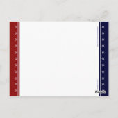Flag Herz Patriotic Party Tischnummer Cards (Rückseite)