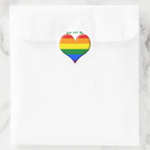 Flag Herz Runder Aufkleber (Tasche)