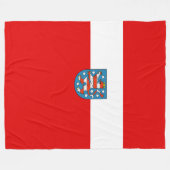 Flag Hesse Fleece Blanket (Vorderseite (Horizontal))