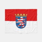 Flag Hesse Fleece Blanket (Vorderseite (Horizontal))