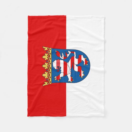 Flag Hesse Fleece Blanket (Vorderseite)