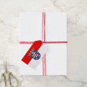 Flag Hesse-Geschenketiketts Geschenkanhänger (Mit Garn)