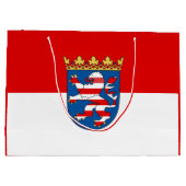 Flag Hesse Große Geschenktasche Geschenktüte (Rückseite)
