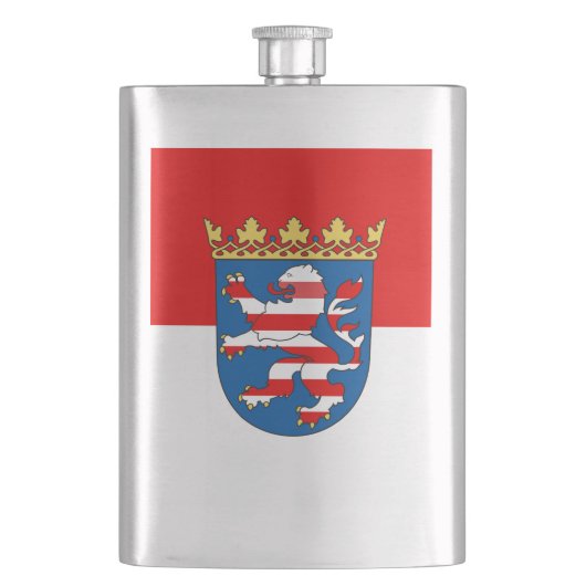 Flag Hesse Hip Flask Flachmann (Vorderseite)