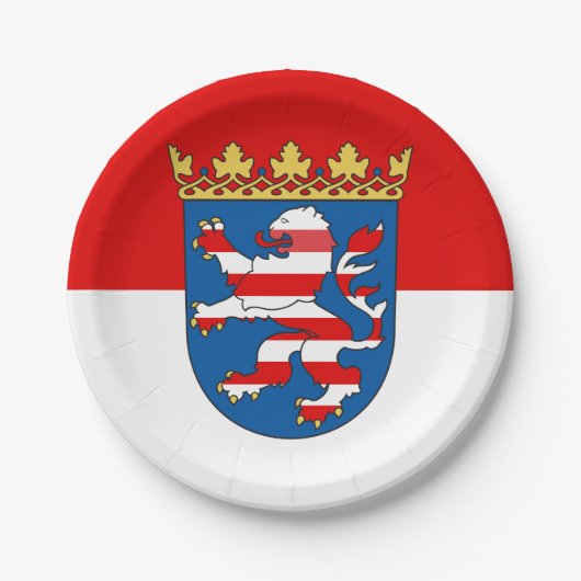 Flag Hesse Paper Tellers Pappteller (Vorderseite)
