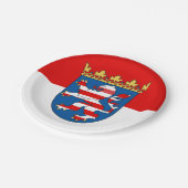 Flag Hesse Paper Tellers Pappteller (Schrägansicht)