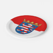 Flag Hesse Paper Tellers Pappteller (Schrägansicht)