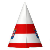 Flag Hesse Party Hat Partyhütchen (Rückseite)