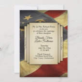 Flag Hochzeitseinladung in den USA Einladung (Vorderseite)