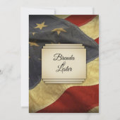 Flag Hochzeitseinladung in den USA Einladung (Rückseite)