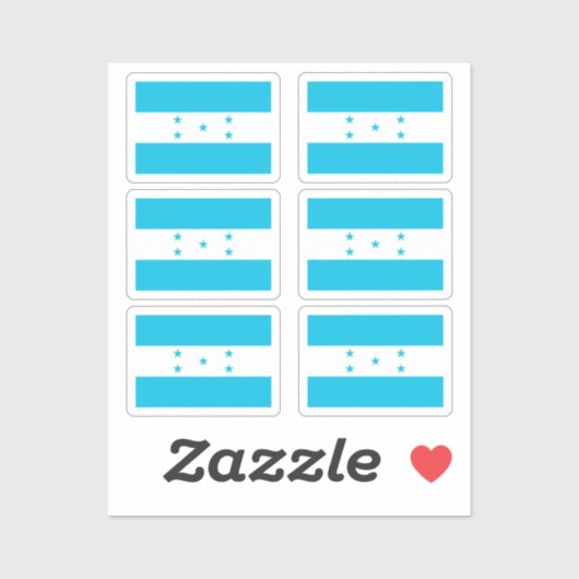 Flag Honduras Collection Pack mit 6 Aufkleber (Blatt)