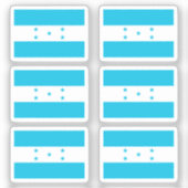 Flag Honduras Collection Pack mit 6 Aufkleber (Vorderseite)