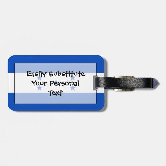 Flag Honduras Easy ID Personal Gepäckanhänger (Rückseite horizontal)