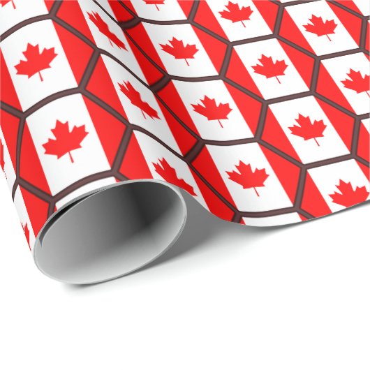 Flag Honeycomb Wrapping Paper Geschenkpapier (Rolleneckpunkt)