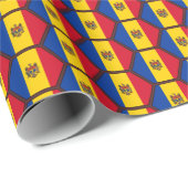 Flag Honeycomb Wrapping Paper Geschenkpapier (Rolleneckpunkt)