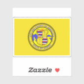 Flag Honolulu, Hawaii_(1969-1981, 1985-1994) Aufkleber (Blatt)