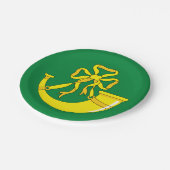 Flag Huntingdonshire Paper Tellers Pappteller (Schrägansicht)