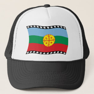 Flag-Hut für Mapuches Truckerkappe