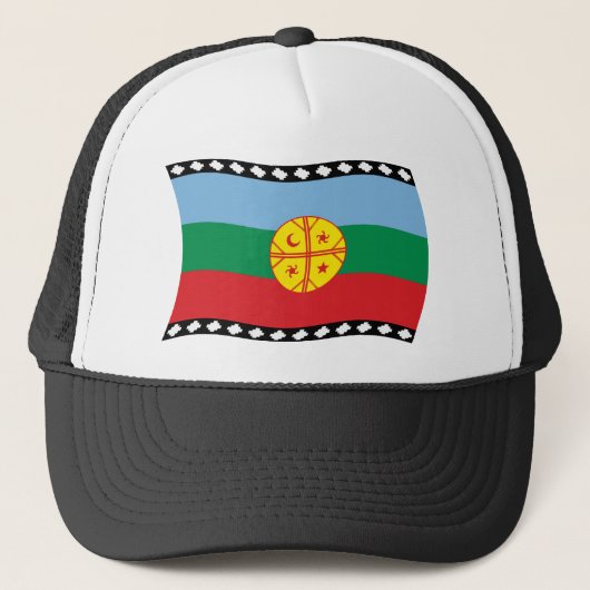 Flag-Hut für Mapuches Truckerkappe (Vorderseite)