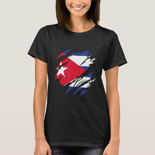 Flag Identity Pride Heritage Cuba T-Shirt (Vorderseite)