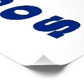 Flag in Map Barbados Poster (Ecke)