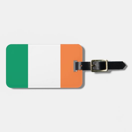 Flag Ireland Easy ID Personal Gepäckanhänger (Vorderseite horizontal)