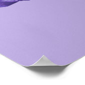 Flag Iris (lila und lila) Plakatdruck Poster (Ecke)