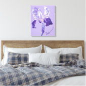 Flag Iris lila und maurische Leinwand (Insitu (Schlafzimmer))