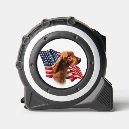 Flag Irish Setter Maßband (Vorderseite)