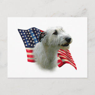 Flag Irish Wolfhound Postkarte