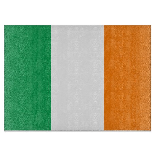Flag Irland Cutting Board Schneidebrett (Vorderseite)