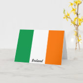 Flag Irland Note Card Karte (Gelbe Blume)