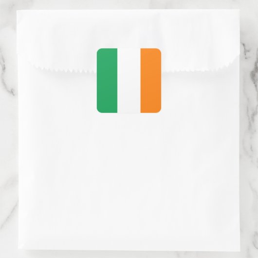 Flag Irlands Square Sticker (Tasche)