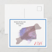 Flag Island 2026 Postcard Feiertagspostkarte (Vorne/Hinten)