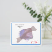 Flag Island 2026 Postcard Feiertagspostkarte (Stehend Vorderseite)