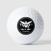 Flag & Islands, Black & White, Jungfrau Golfball (Vorderseite)
