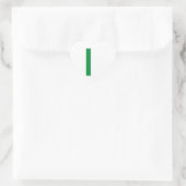 Flag Italienisch il Tricolore Herz-Aufkleber (Tasche)